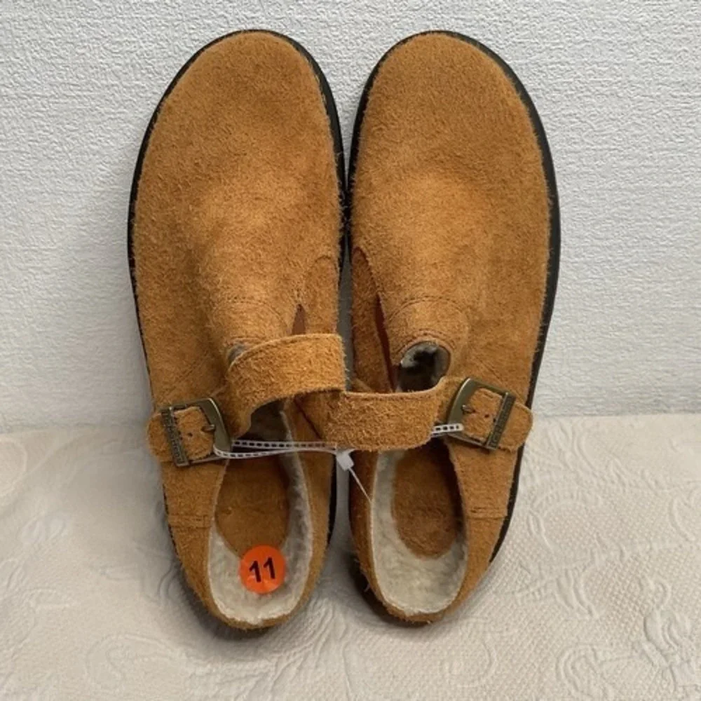 NWOB Dr. Martens Isham Pecan Slingback Mules Sandals‎ Unisex M12/W13 Thailand